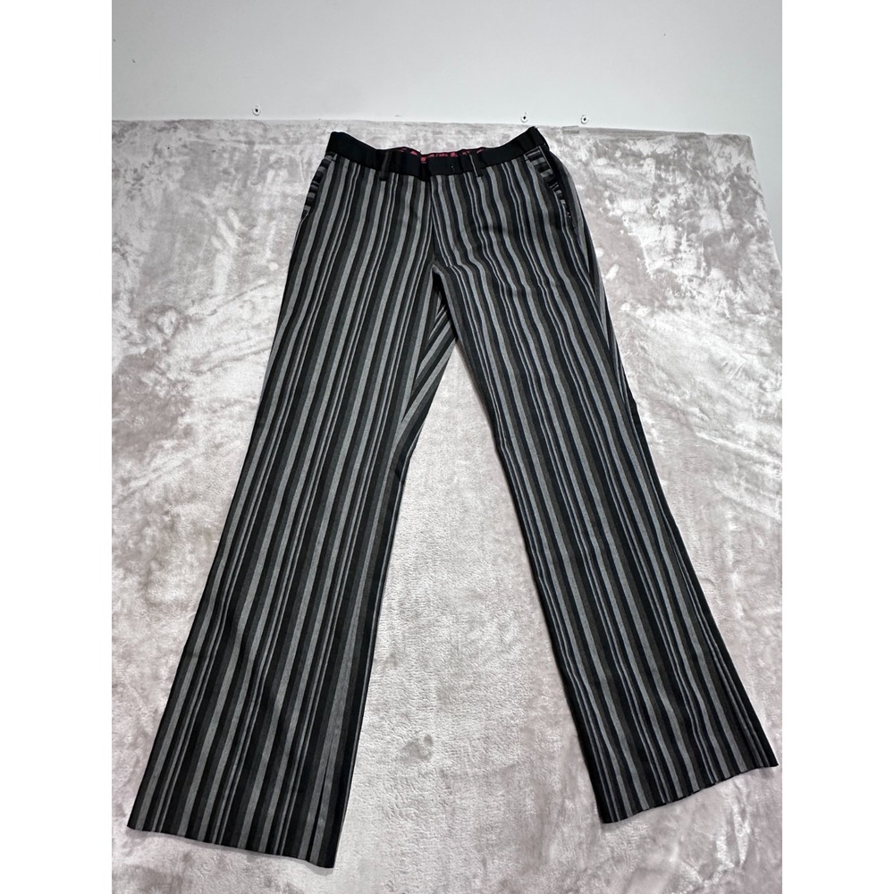 Vintage Dragonfly Clothing Co Striped Pants Mens Size 32x32 Y2K Rock Grunge Goth